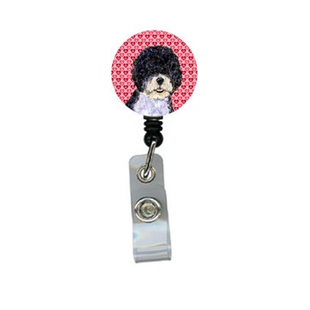 TEACHERS AID Portuguese Water Dog Retractable Badge Reel Or Id Holder With Clip TE752061